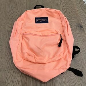 Neon Peach Jansport Backpack